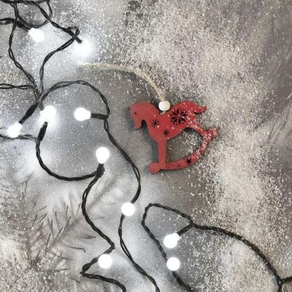 LED Guirlanda de Natal para exterior 480xLED/8 funções 53m branco frio IP44