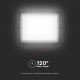 LED Exterior regulação solar holofote LED/15W/3,2V IP65 4000K preto + controlo remoto