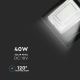 LED Holofote solar exterior LED/40W/10V IP65 6000K + controlo remoto
