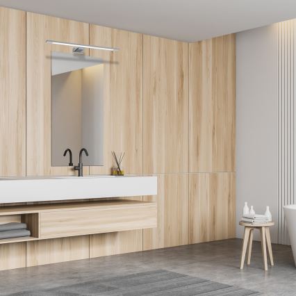 LED Iluminação de espelho para casa de banho SHINE LED/12W/230V 60 cm IP44 cromado brilhante