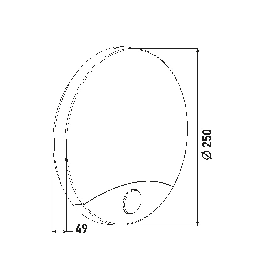 LED Iluminação de parede exterior com sensor HIBIS LED/15W/230V IP44