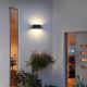 LED Iluminação de parede exterior LED/12W/230V IP54 preto