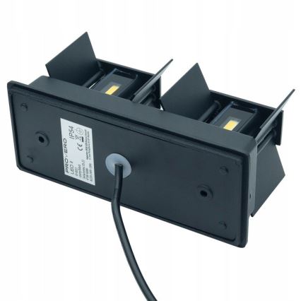 LED Iluminação de parede exterior LED/12W/230V IP54 preto