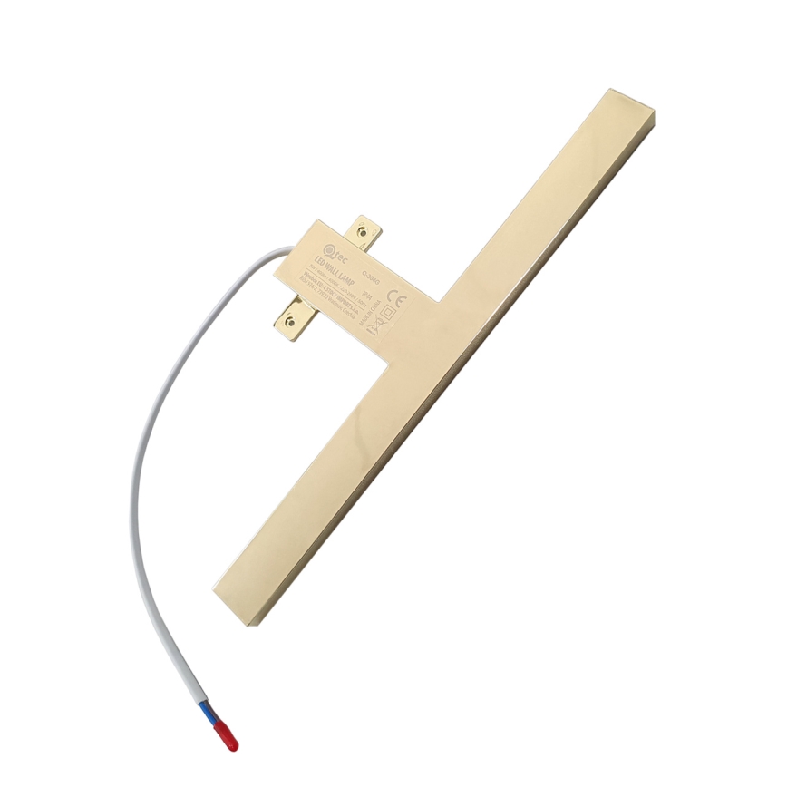 Iluminação LED para espelho de banheiro LED/5W/230V 4000K 30 cm IP44 dourado