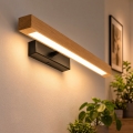 LED Iluminador para quadros VERDE LED/5,5W/230V 3000K 46 cm carvalho/preto