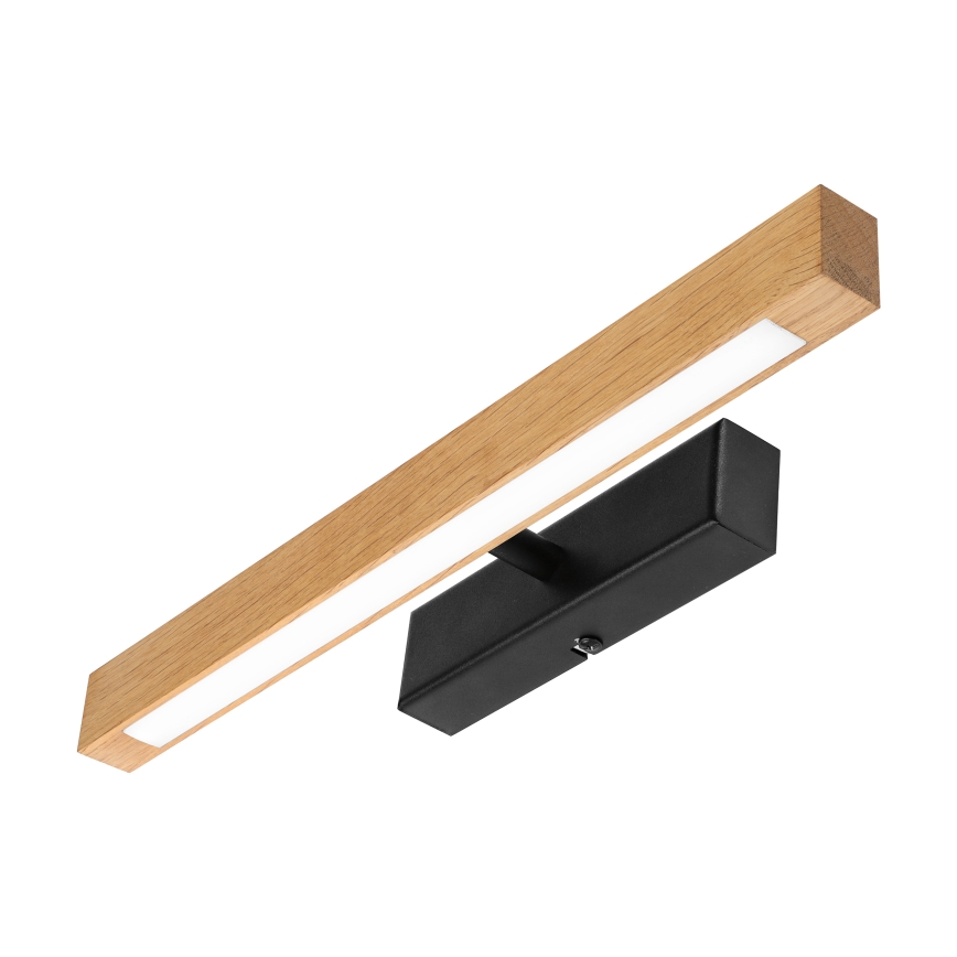 LED Iluminador para quadros VERDE LED/5,5W/230V 3000K 46 cm carvalho/preto