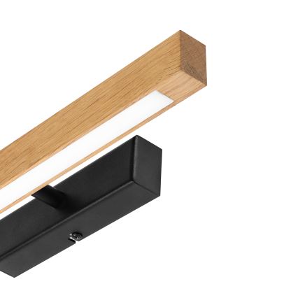 LED Iluminador para quadros VERDE LED/5,5W/230V 3000K 46 cm carvalho/preto