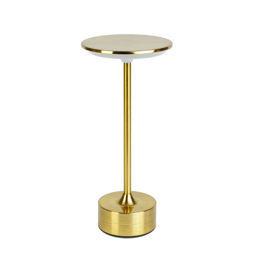Candeeiro de mesa LED recarregável regulável NEW YORK LED/1,8W/5V 2700K/4000K/6500K 1200 mAh dourado