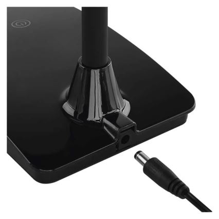 LED Lâmpada de mesa regulável EDDY LED/6W/230V 3000/4500/6800K preta