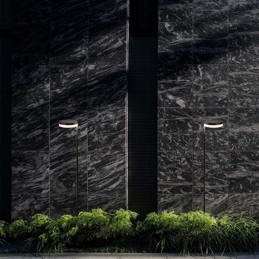 Lâmpada solar LED exterior LED/2W/3,7V 3000K IP54 2000 mAh preta