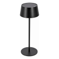 LED Lâmpada solar tátil dimerizável LED/3W/5V USB 1800 mAh IP44 preta