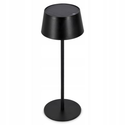 LED Lâmpada solar tátil dimerizável LED/3W/5V USB 1800 mAh IP44 preta