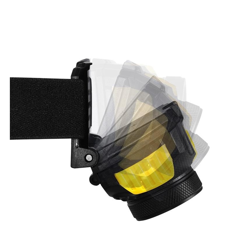 LED Lanterna de cabeça 2xLED/5W/3xAAA + LED/3W