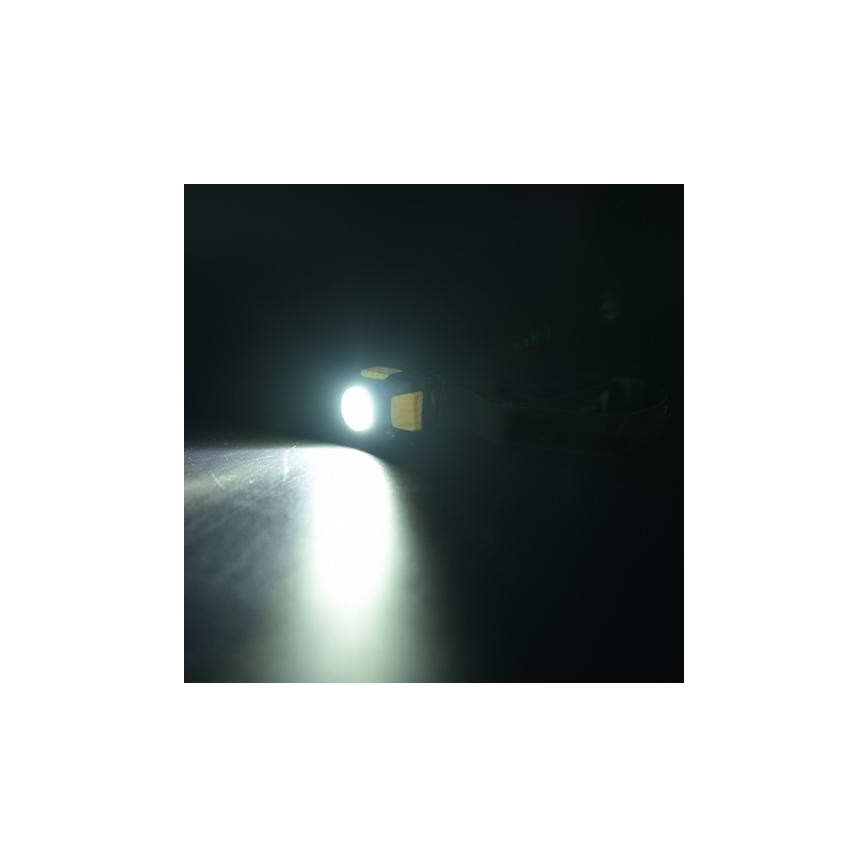 LED Lanterna de cabeça 2xLED/5W/3xAAA + LED/3W