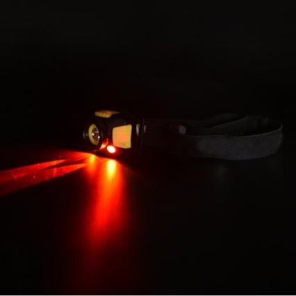 LED Lanterna de cabeça 2xLED/5W/3xAAA + LED/3W