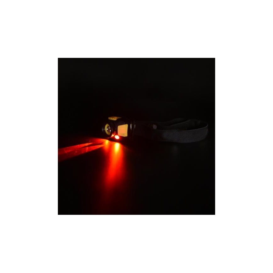 LED Lanterna de cabeça 2xLED/5W/3xAAA + LED/3W