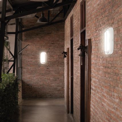 Luminária de parede LED para banheiro PASTILO LED/10W/230V 2700/4000/6000K IK10 IP54 branca oval