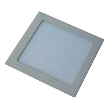 LED Luminária de embutir LED//18W/230V 22,5x22,5 cm cinzenta