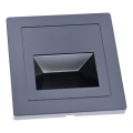 LED Luminária de escada LED/3W/230V 6000K preta