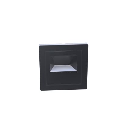 LED Luminária de escada LED/3W/230V 6000K preta