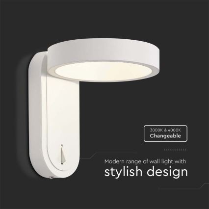 Luminária de parede LED LED/5W/230V 3000K/4000K branca