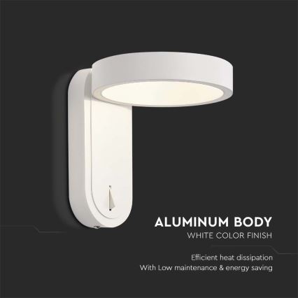 Luminária de parede LED LED/5W/230V 3000K/4000K branca