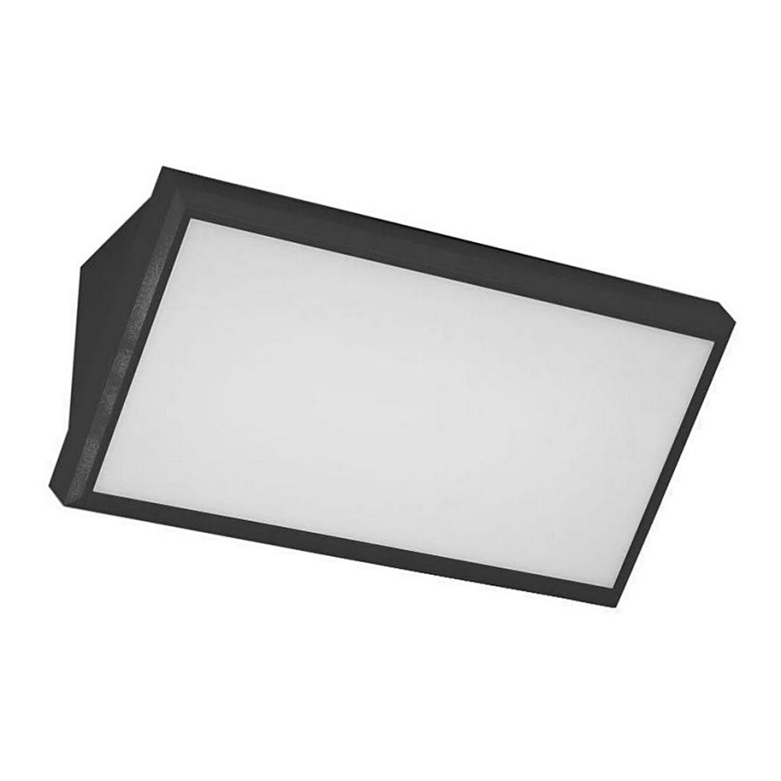 LED Luminária de Parede Externa LED/12W/230V 4000K IP65 preta