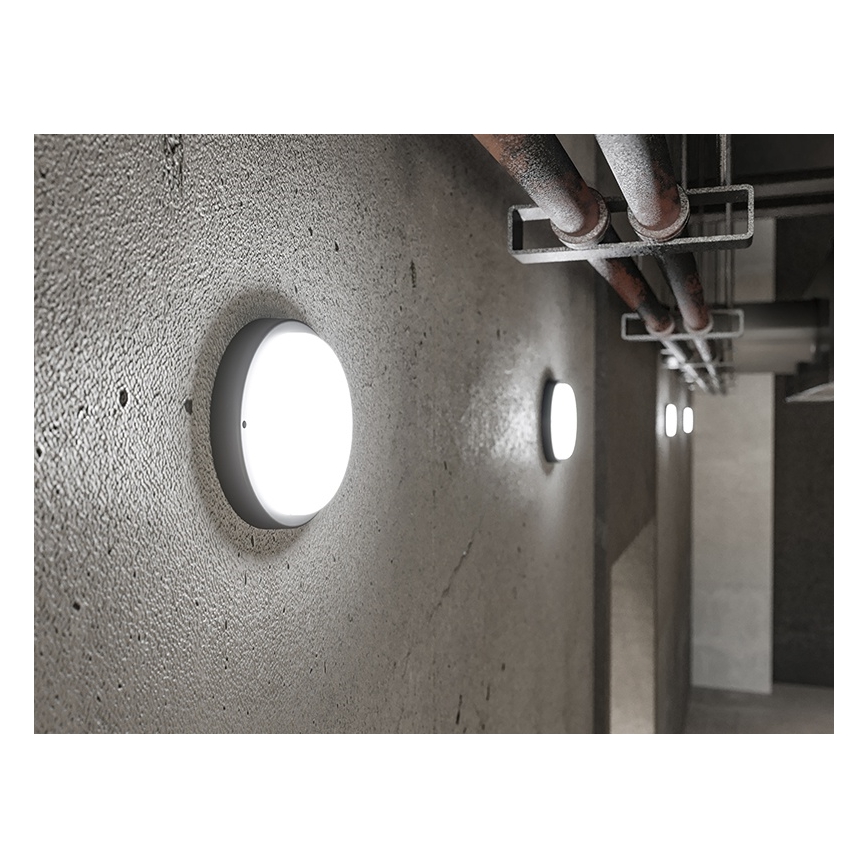 LED Luminária de parede para exterior LED/9W/230V IP54 preta