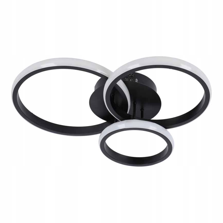 Candeeiro de teto LED regulável 70W/230V 3000-6500K preto + controlo remoto