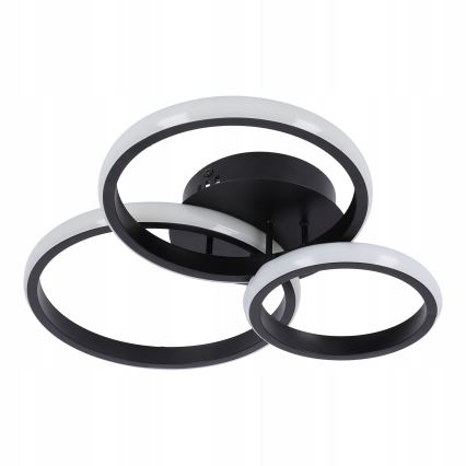 Candeeiro de teto LED regulável 70W/230V 3000-6500K preto + controlo remoto