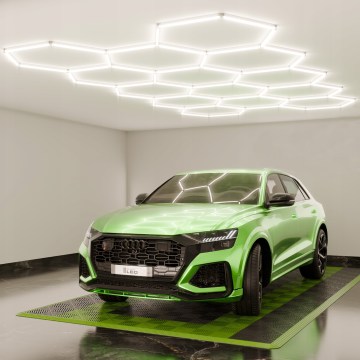 LED Luminária de teto dimerizável HEXAGON LED/570W/85-265V 5000K 522x298 cm CRI 90 IP54 branca