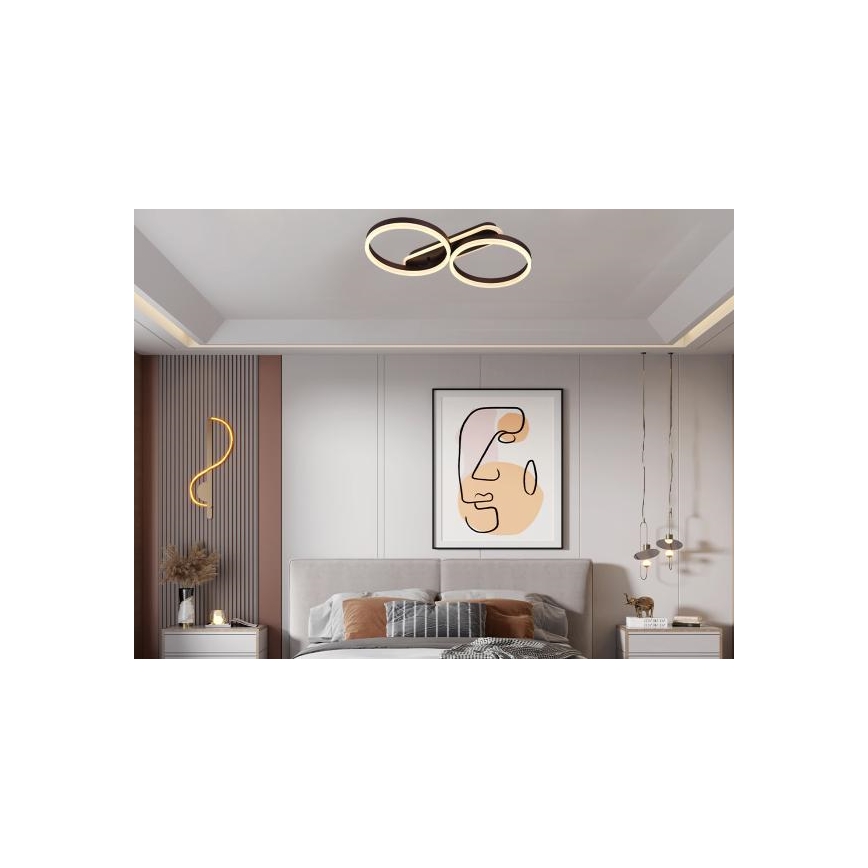 LED Luminária de teto dimerizável LED/60W/230V 3000-6500K + controlo remoto