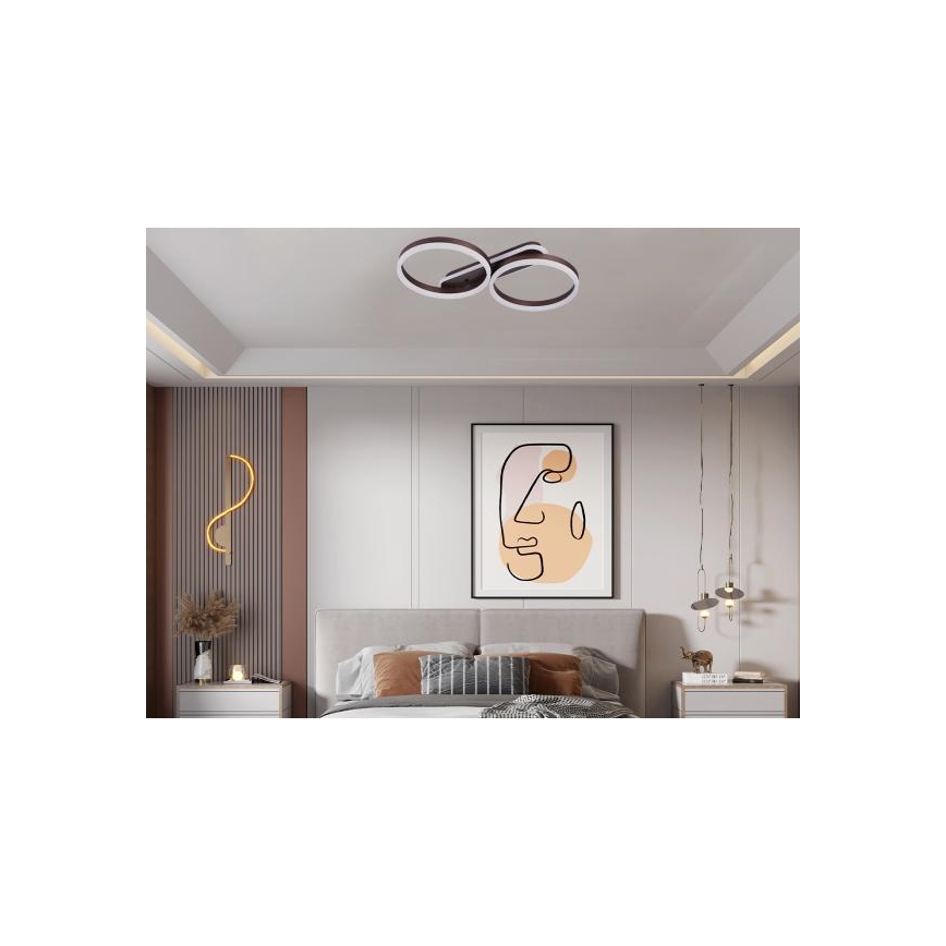 LED Luminária de teto dimerizável LED/60W/230V 3000-6500K + controlo remoto