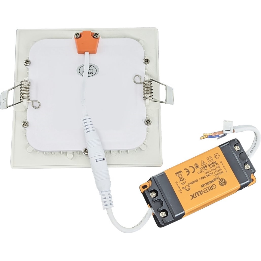 Luminária de embutir para casa de banho LED VEGA LED/18W/230V 2800K 22,5 cm IP44 branco neve