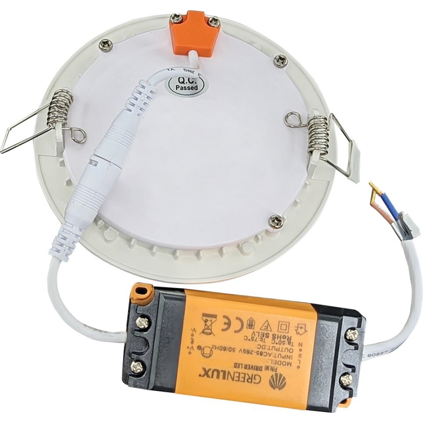 Luminária de teto embutida para banheiro LED VEGA LED/6W/230V 2800K diâmetro 11,8 cm IP44