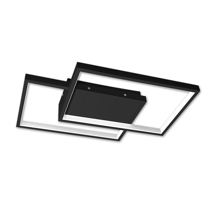 LED Luminária de teto regulável LED/45W/230V 3000-6500K preta + controlo remoto