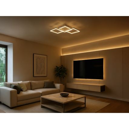 LED Luminária de teto regulável LED/85W/230V 3000-6500K + controlo remoto