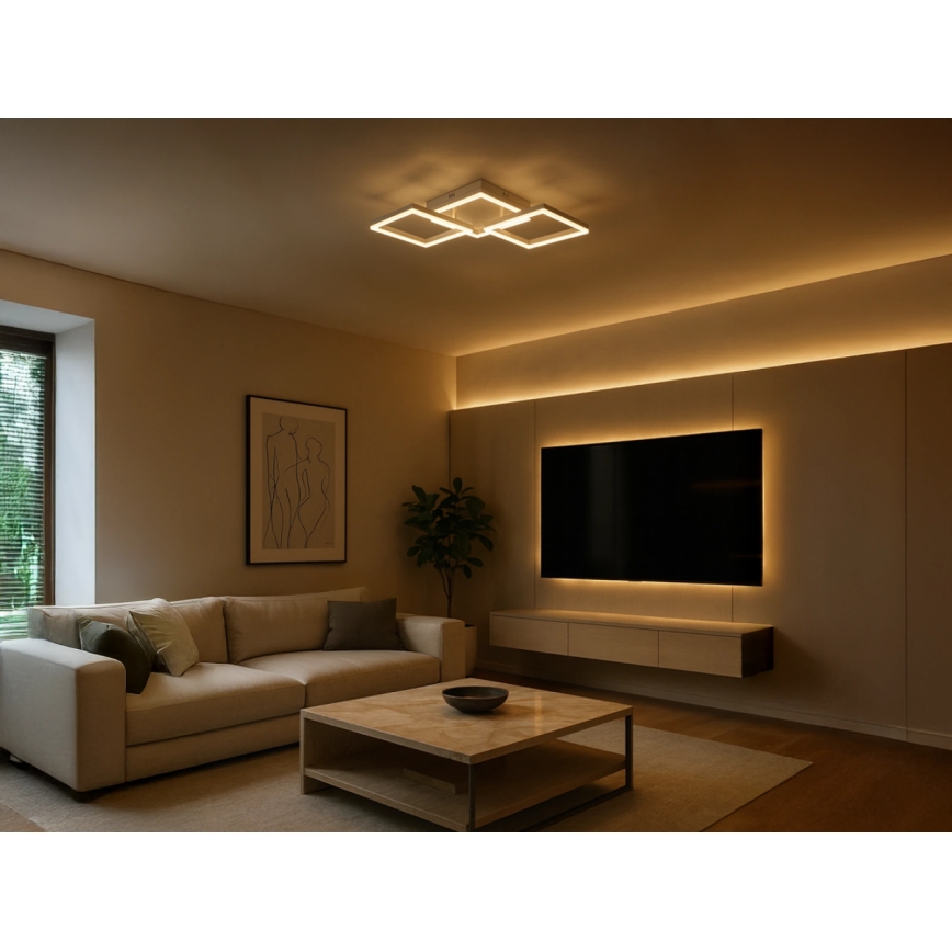 LED Luminária de teto regulável LED/85W/230V 3000-6500K + controlo remoto