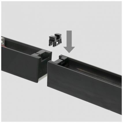 Luminária de teto LED sobreposta/pendente KOLINE LED/40W/230V 3000/4000/6500K 120 cm preta