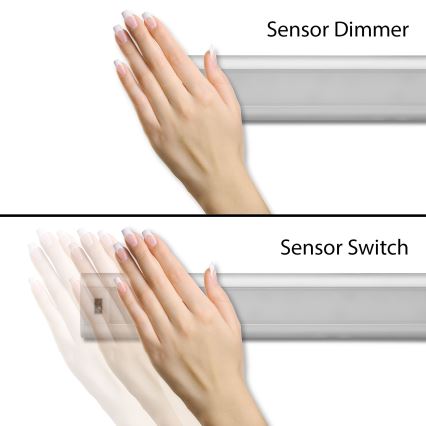 Luminária LED embutida dimável com sensor LED/9W/12/230V 4000K