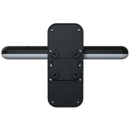 Luminária de parede solar LED com sensor LED/15W/3,2V 4000K/6000K IP65 6000 mAh preta