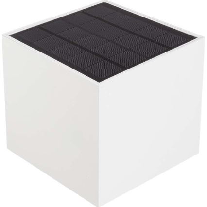 Luminária de parede solar LED com sensor LED/3W/3,7V IP65 4000K 2600 mAh branca