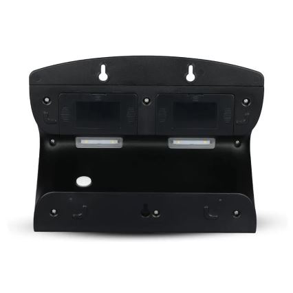 Luminária de parede solar LED com sensor LED/7W/3,7V 4000K IP65 4000 mAh preta