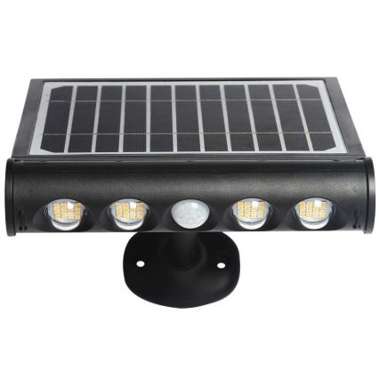 Luminária de parede solar LED com sensor LED/8W/3,7V IP65 3000K 4000 mAh