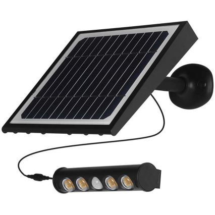 Luminária de parede solar LED com sensor LED/8W/3,7V IP65 4000K 4000 mAh