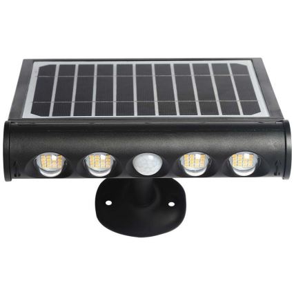 Luminária de parede solar LED com sensor LED/8W/3,7V IP65 4000K 4000 mAh