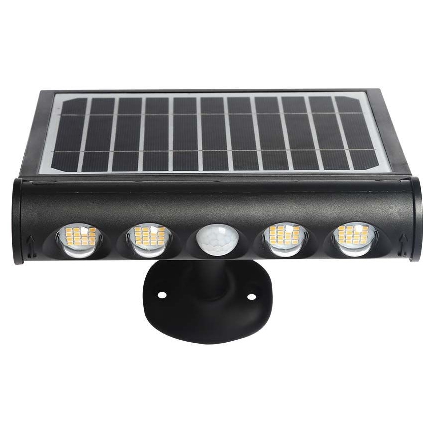 Luminária de parede solar LED com sensor LED/8W/3,7V IP65 6000K 4000 mAh