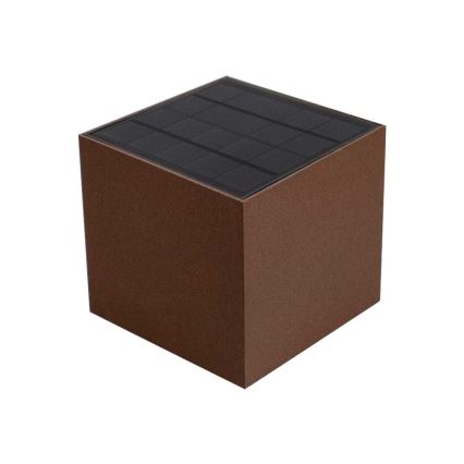 Luminária de parede solar LED com sensor LED/9W/3,7V 3000/4000/5000K 2600 mAh IP65 marrom