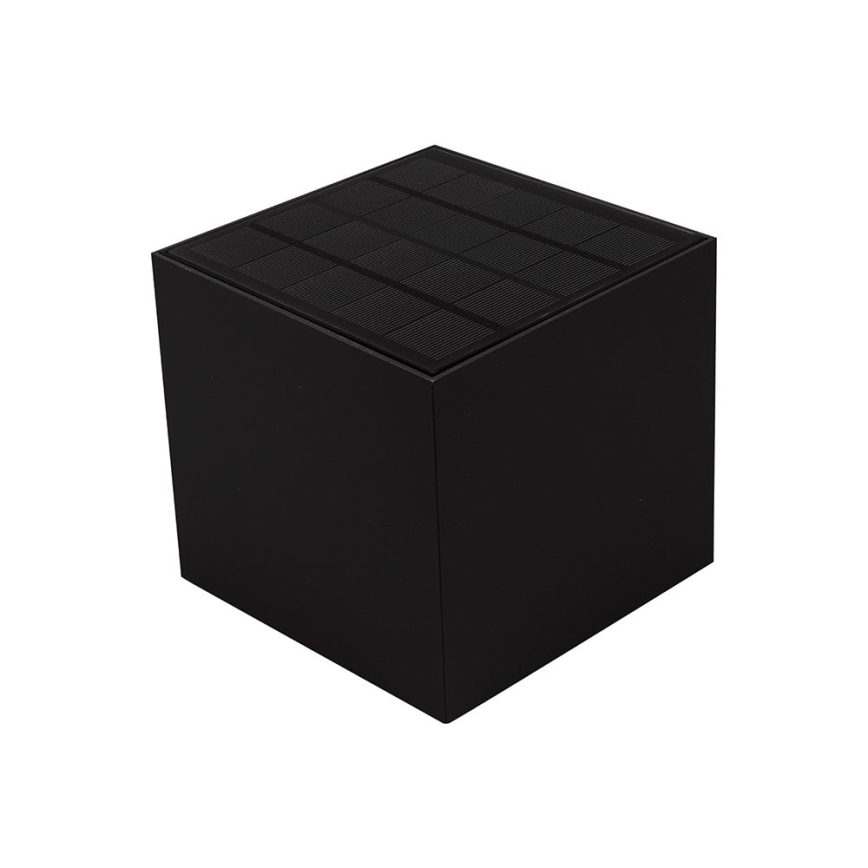 Luminária de parede solar LED com sensor LED/9W/3,7V 3000/4000/5000K 2600 mAh IP65 preta