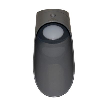 Luminária de parede solar LED com sensor PALESA LED/1W/3,7V IP65 1800 mAh cinza